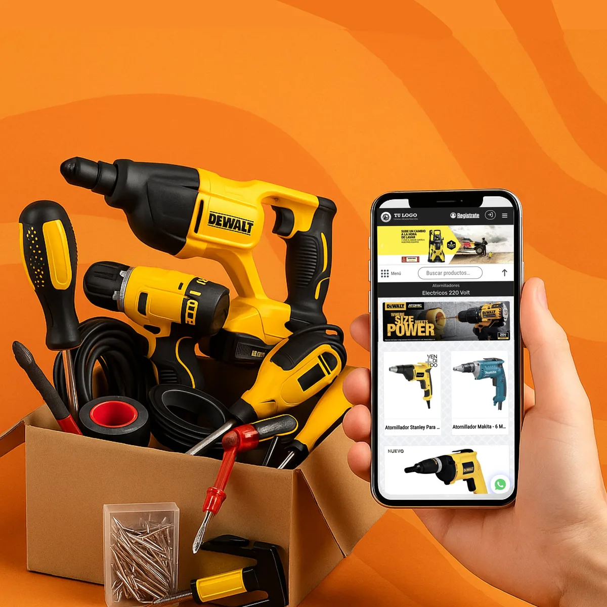 Tienda demo de ferreteria mayorista hecha con ventasxmayor.cl