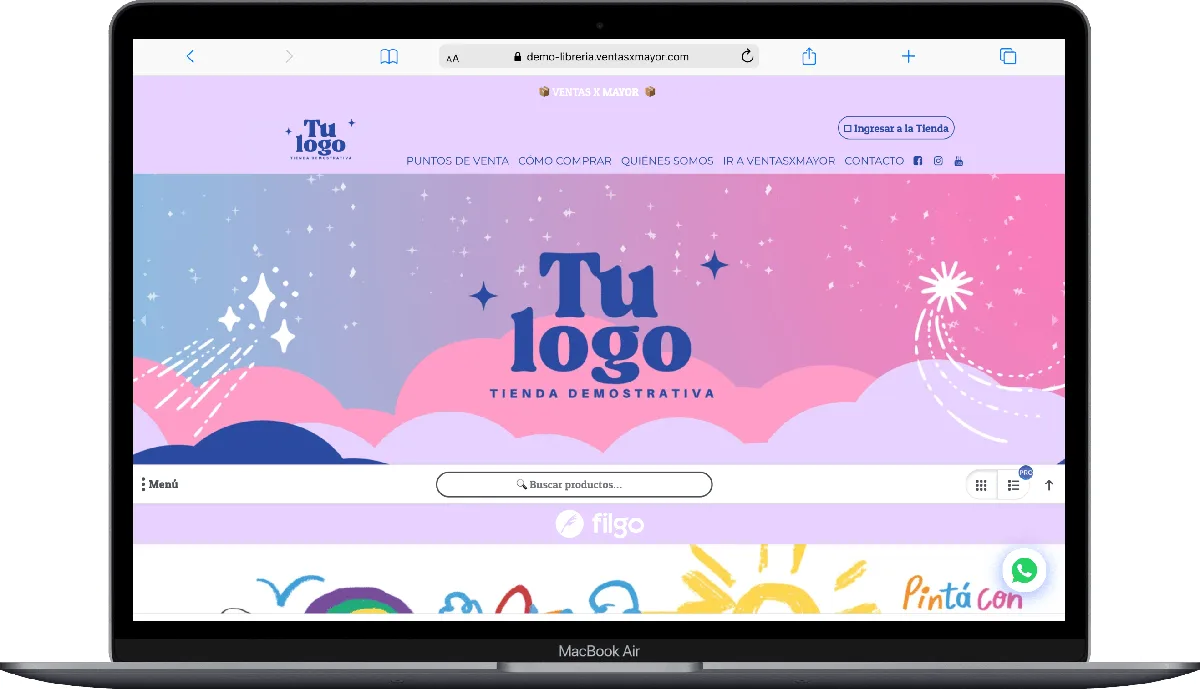 Tienda demo de Libreria hecha con ventasxmayor.cl