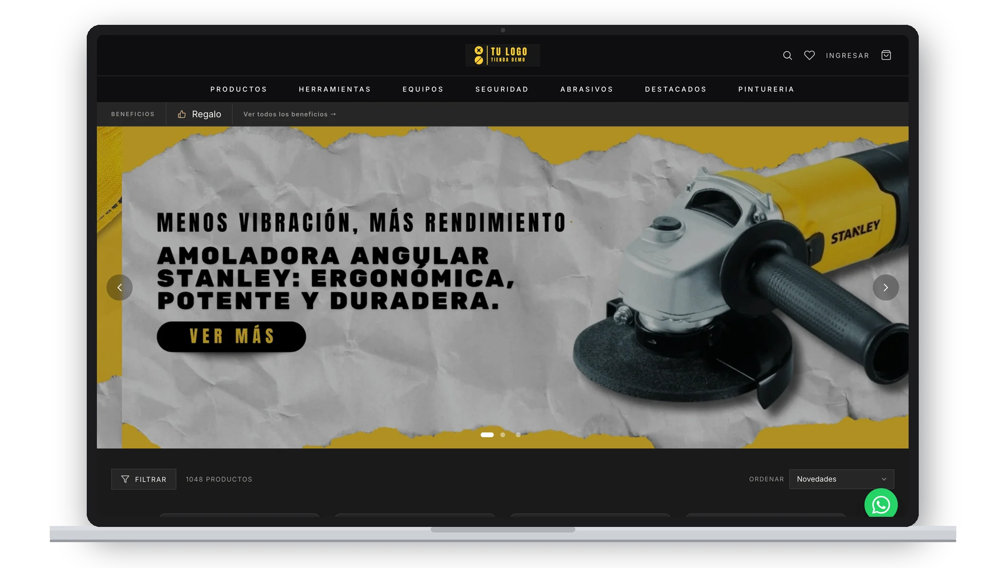Tienda demo de ferreteria mayorista hecha con ventasxmayor.cl