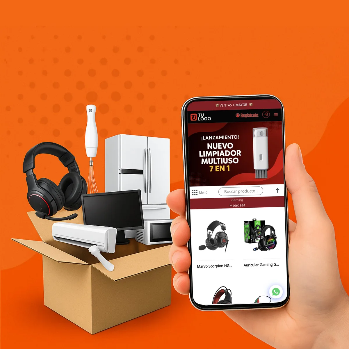 Tienda demo de bazar hecha con ventasxmayor.cl