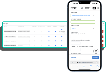 Gestión de vendedores y equipos comerciales B2B en VentasxMayor